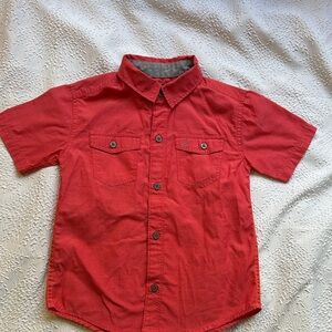 Calvin Klein Jeans Kids Red Button-Down Shirt